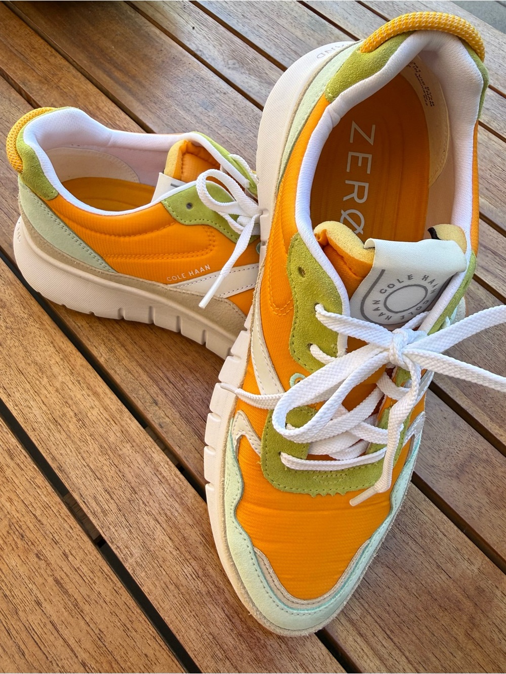 Cole Haan Orange & Lime ZERØGRAND Women's Sneakers
